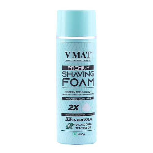 VMAT Premium Shaving Foam with Vitamin E, Aloe Vera & Tea Tree Oill