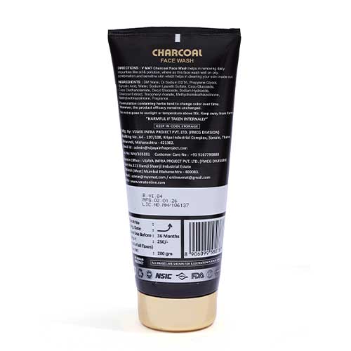 VMAT Charcoal Face Wash with Activated Charcoal